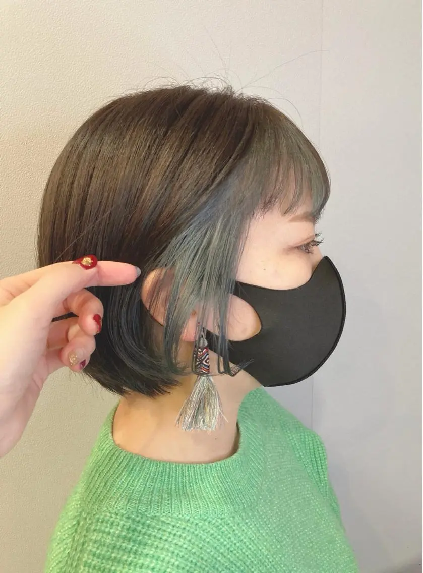 ショート カラー ヘアカラー 宮原 佳苗のヘアスタイル