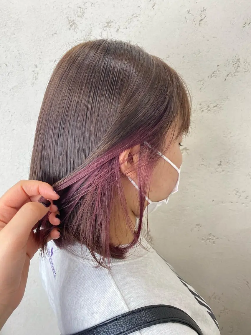 ミディアム ダブルカラー🌈 miinaのヘアスタイル