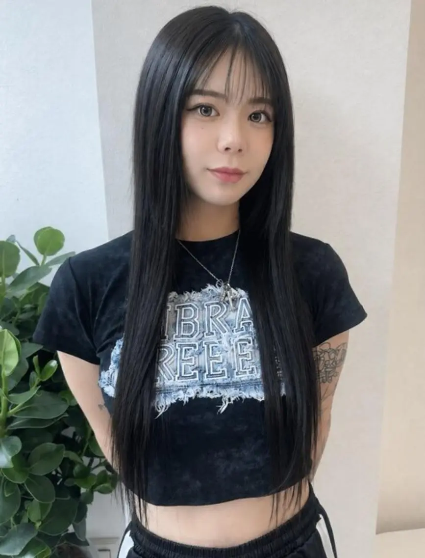 カラー ロング 川口 真也のヘアスタイル