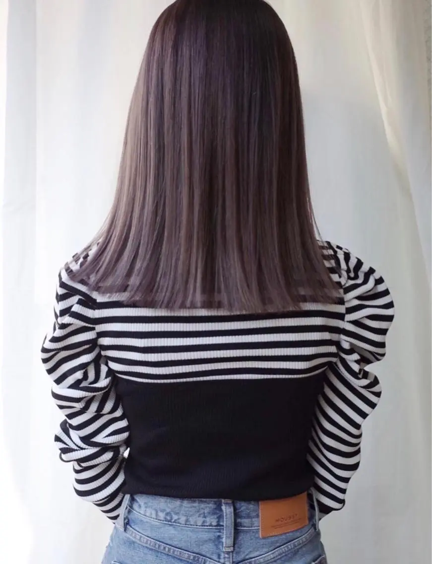 ミディアム カラー カット ヘアカラー トリートメント suvvy hairsalonのヘアスタイル