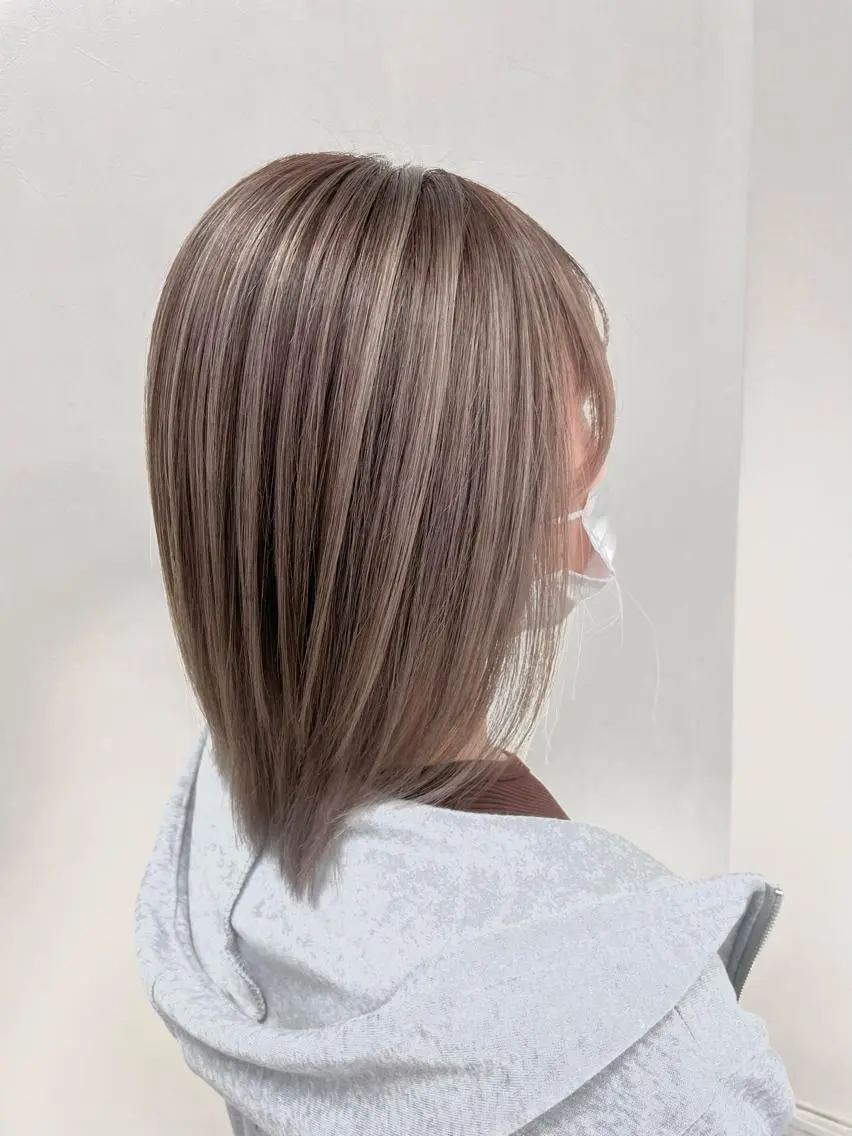 ミディアム カラー コレットヘアー 田中アヤノのヘアスタイル