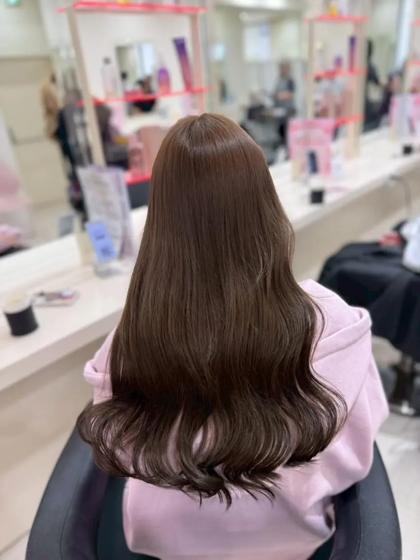 カラー 秋っぽ🤎こっくり ブラウンベージュのヘアスタイル