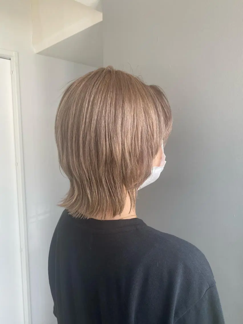 ショート カラー ヘアアレンジ ブリーチ ヘアカラー ボブ /ニュアンス/ satomi🧸💖のヘアスタイル