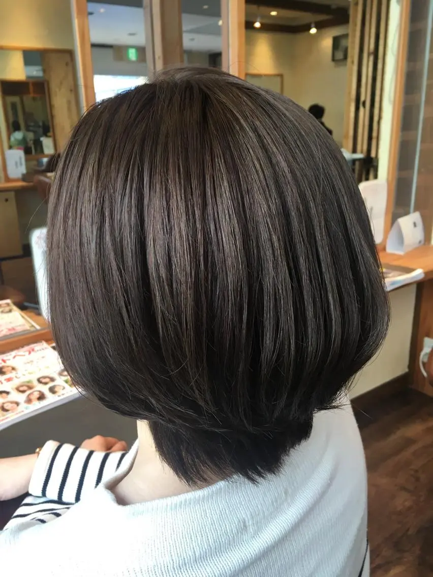 ショート カラー アッシュ シルバー シルバーアッシュ ✨🌿大人可愛い愛さ れhair🌿✨松本のヘアスタイル