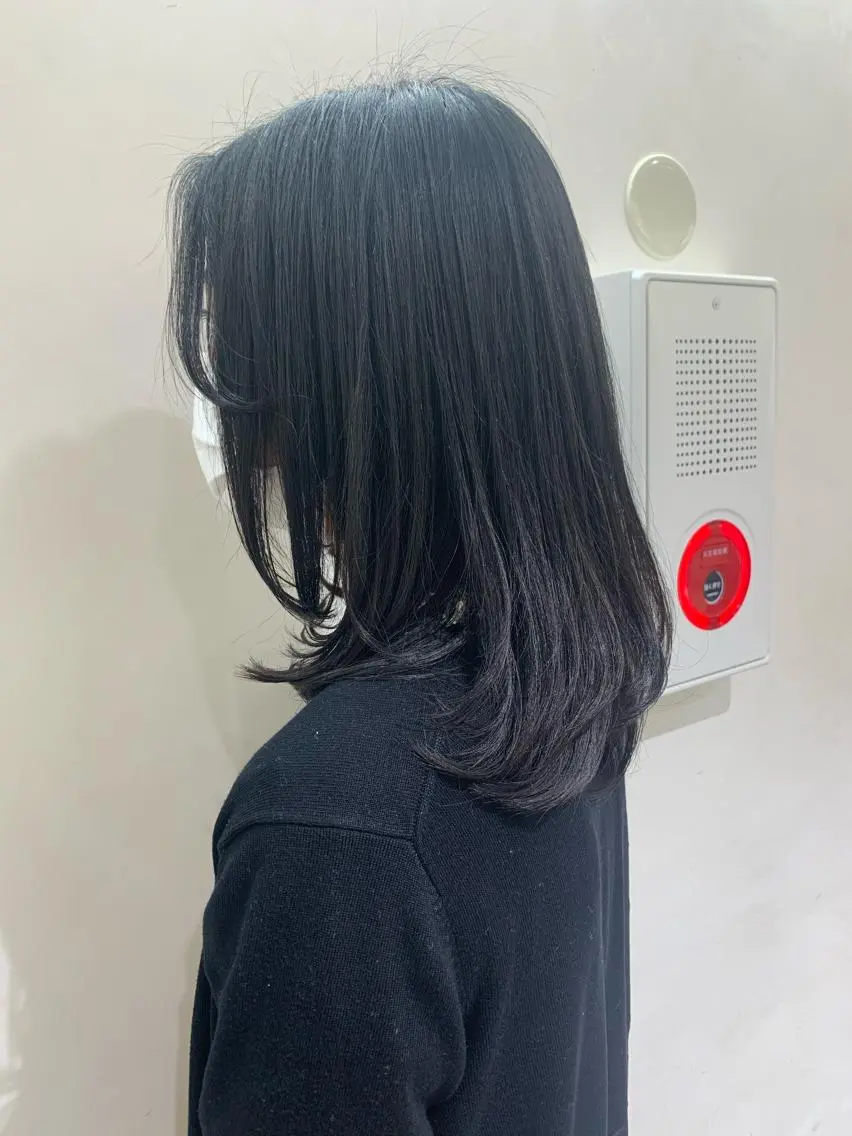ミディアム デジタルパーマ🫧 韓国風ヘア🫧サクラのヘアスタイル