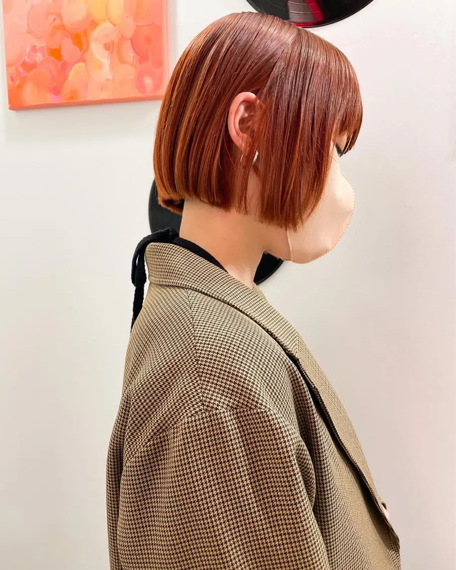ミディアム カラー パーマ 💖美髪矯正💖 辻未侑のヘアスタイル