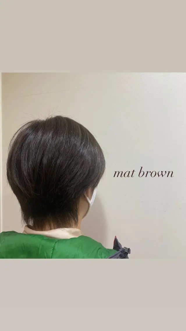 ショート カラー ブラウンカラー マットブラウン JINKIメンズ特化 メンズカットパーマのヘアスタイル