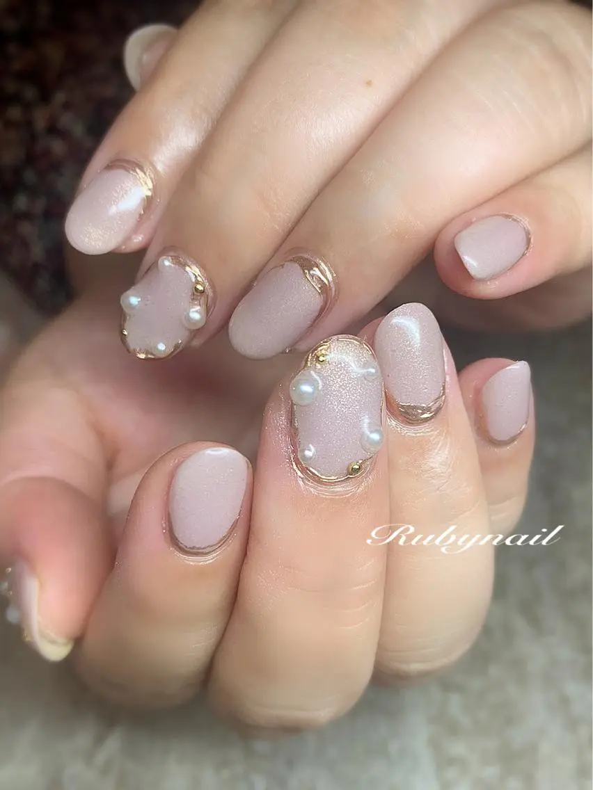 ネイル ミラーネイル プライベートサロン Rubynailのネイルデザイン