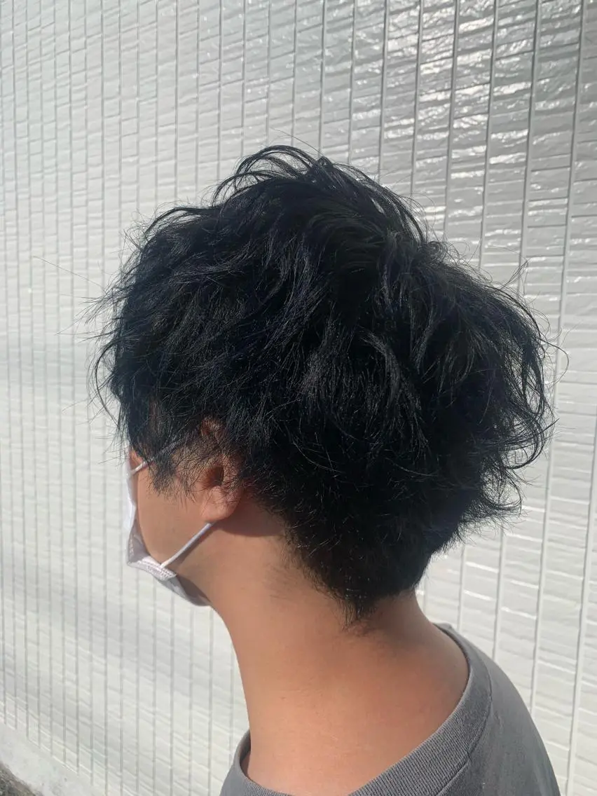 カラー メンズ カット パーマ 野口 竜矢のヘアスタイル