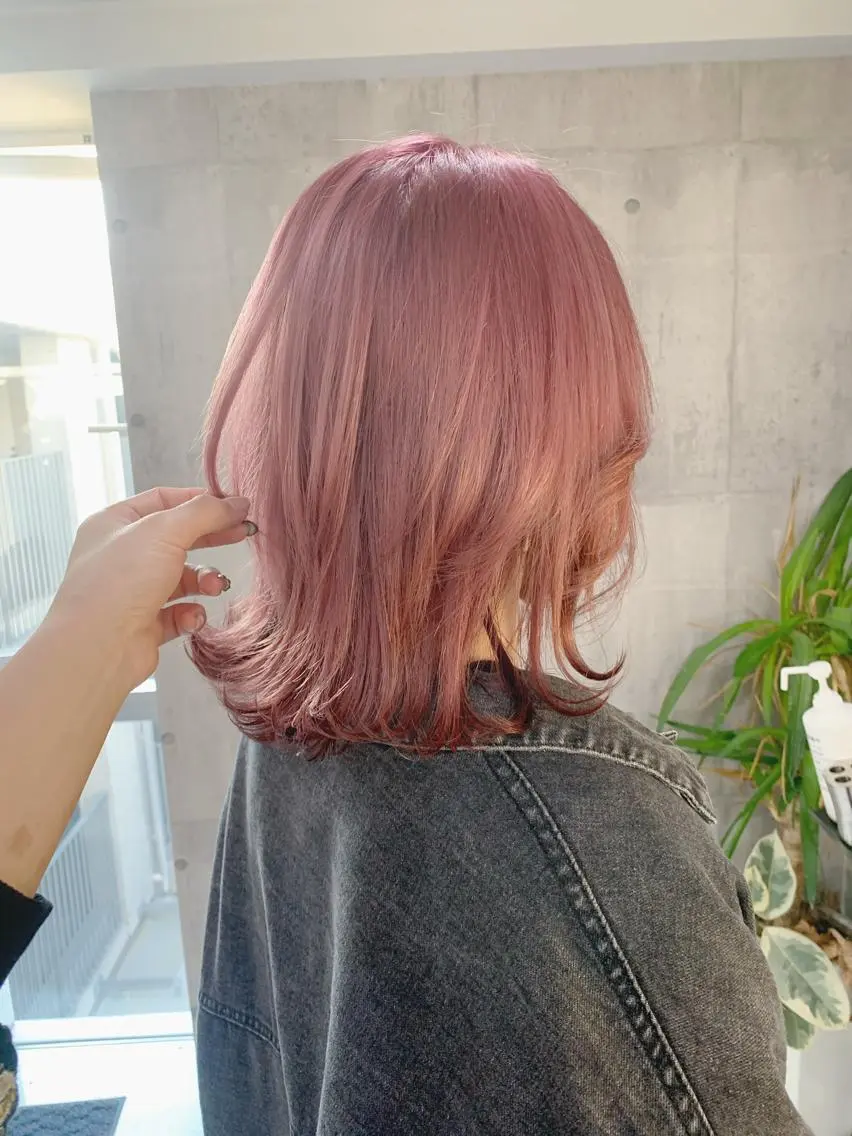 ミディアム カラー ヘアアレンジ ヘアカラー トリートメント ヘアセット 💕ブリーチ/ヘアメ 🎀YUUKAのその他イメージ