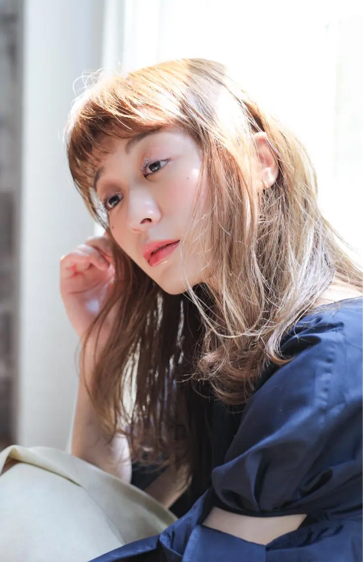 セミロング 松木 信也のヘアスタイル