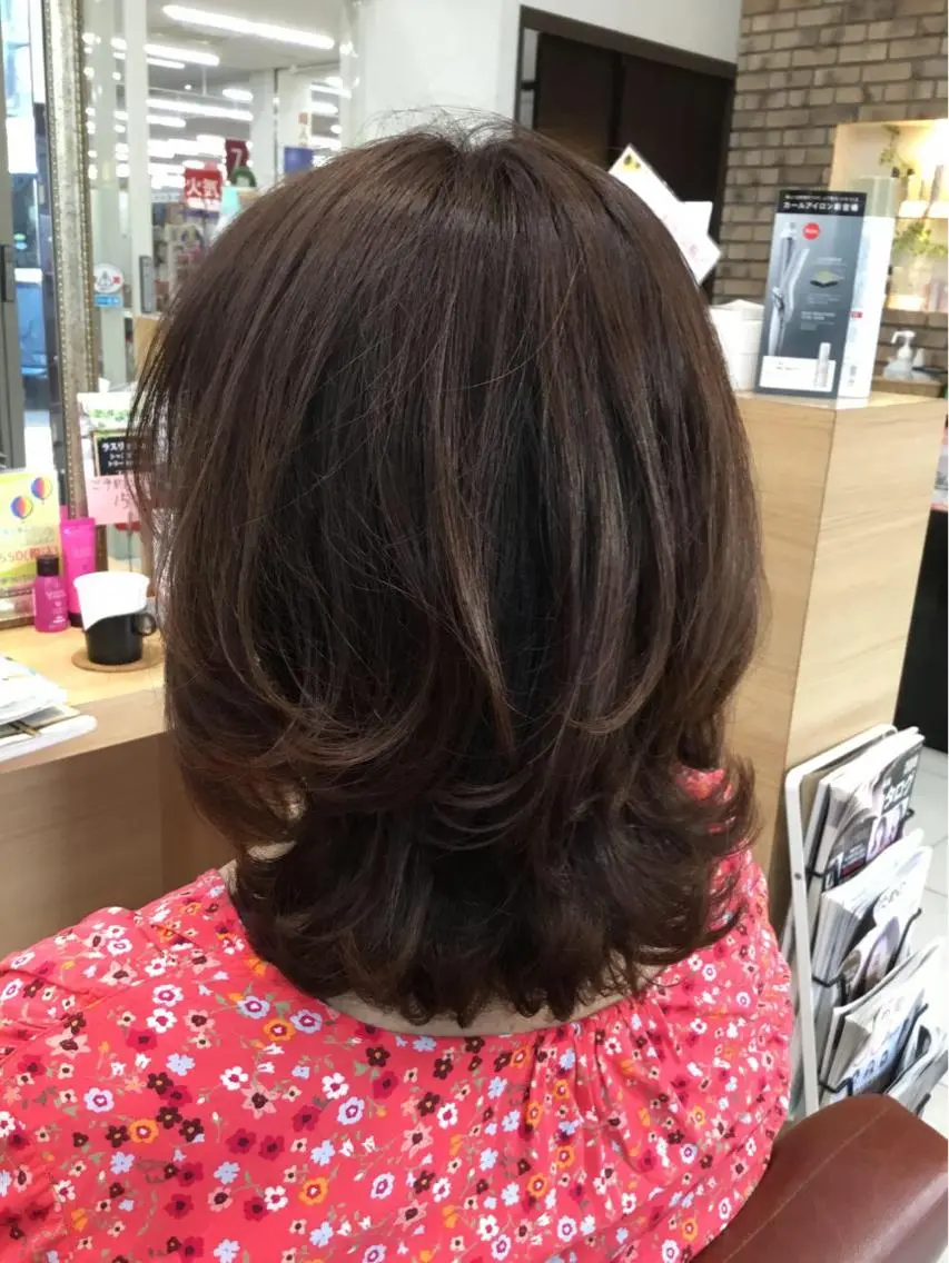 ミディアム ミディアムパーマ 🌼ショートヘア🌼 あいだ かずみのヘアスタイル