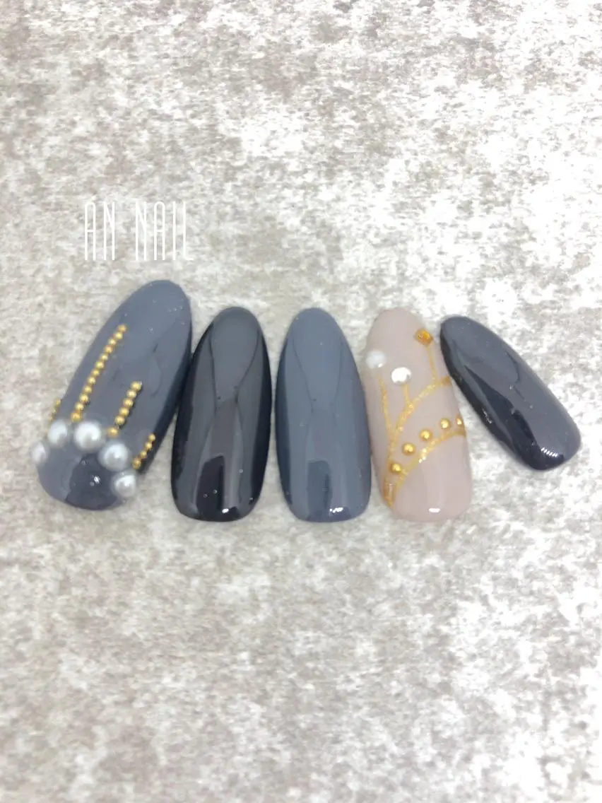 ネイル フットネイル ニュアンスネイル スカルプネイル AN Nailのネイルデザイン