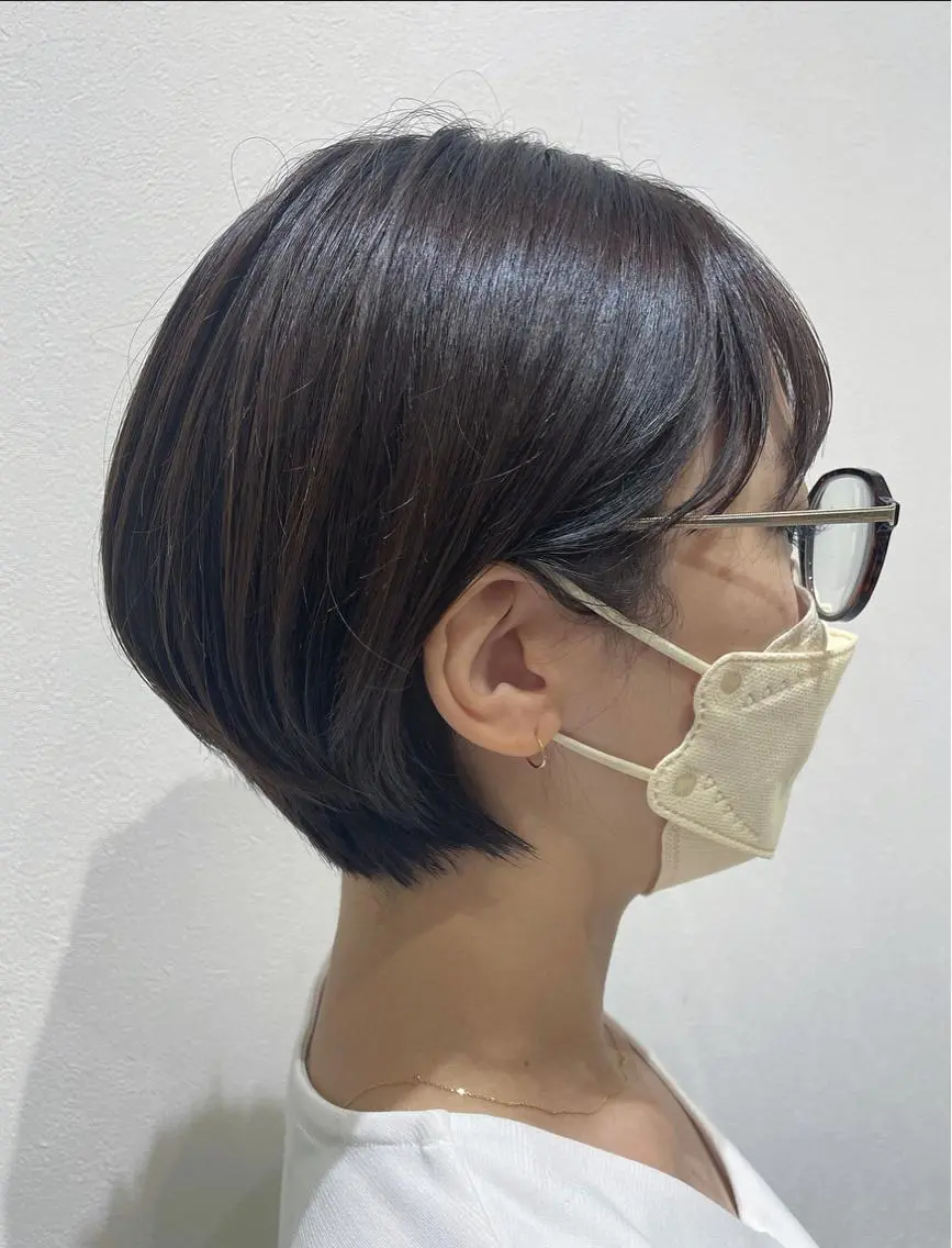 ショート カット ナチュラルカラー 児玉優香のヘアスタイル