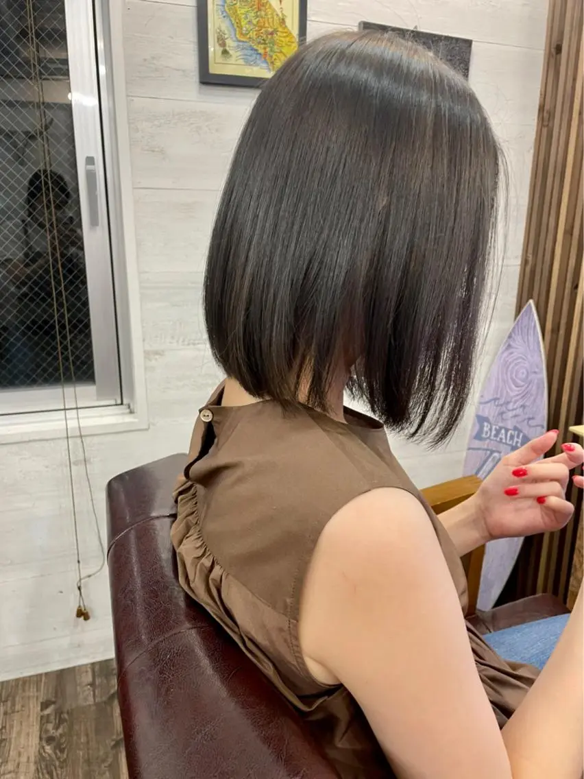 ショート カラー カット ヘアカラー トリートメント natsu fujinoのヘアスタイル