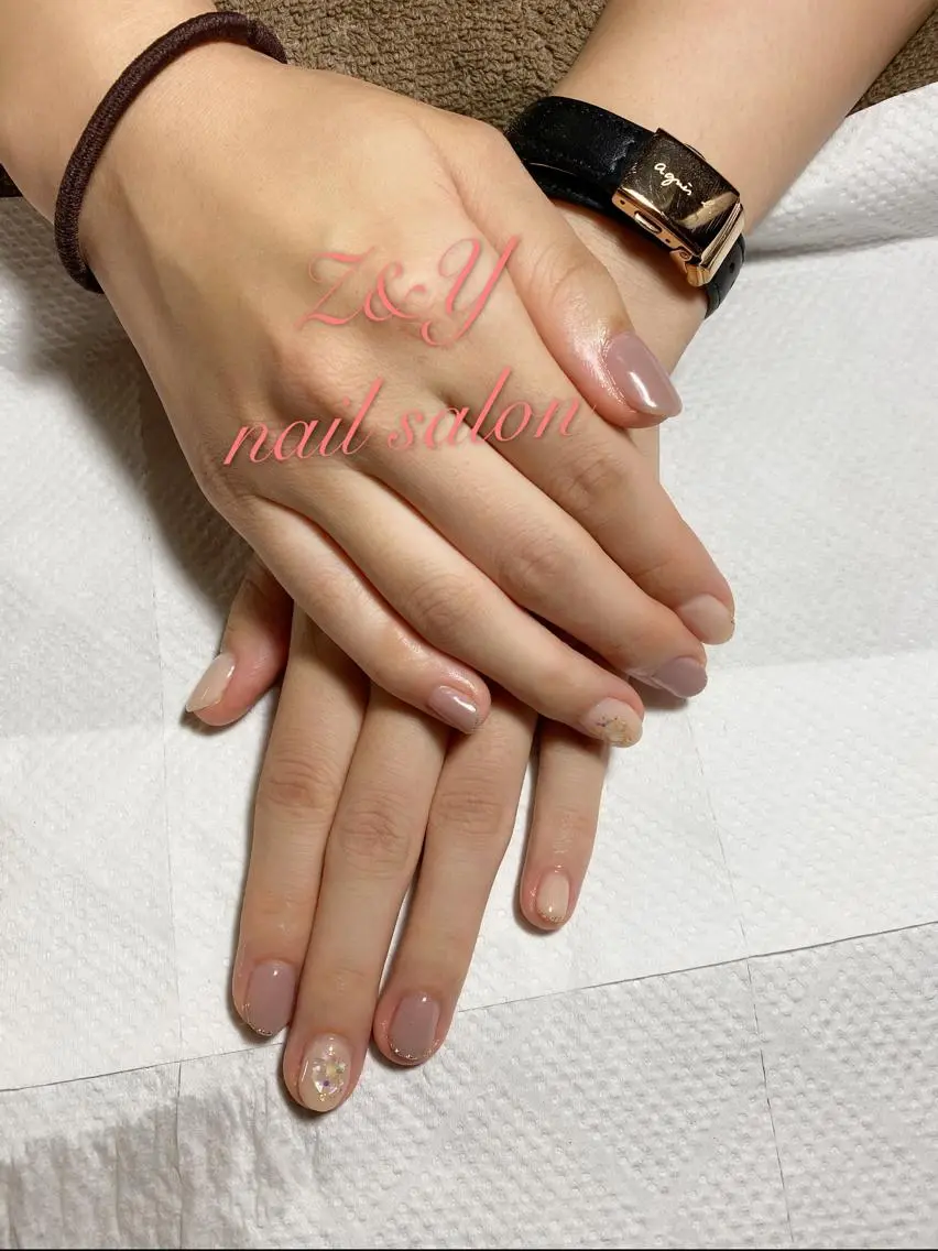 ネイル オフィスネイル シンプルネイル ハンドネイル Z&Y nail salonのネイルデザイン