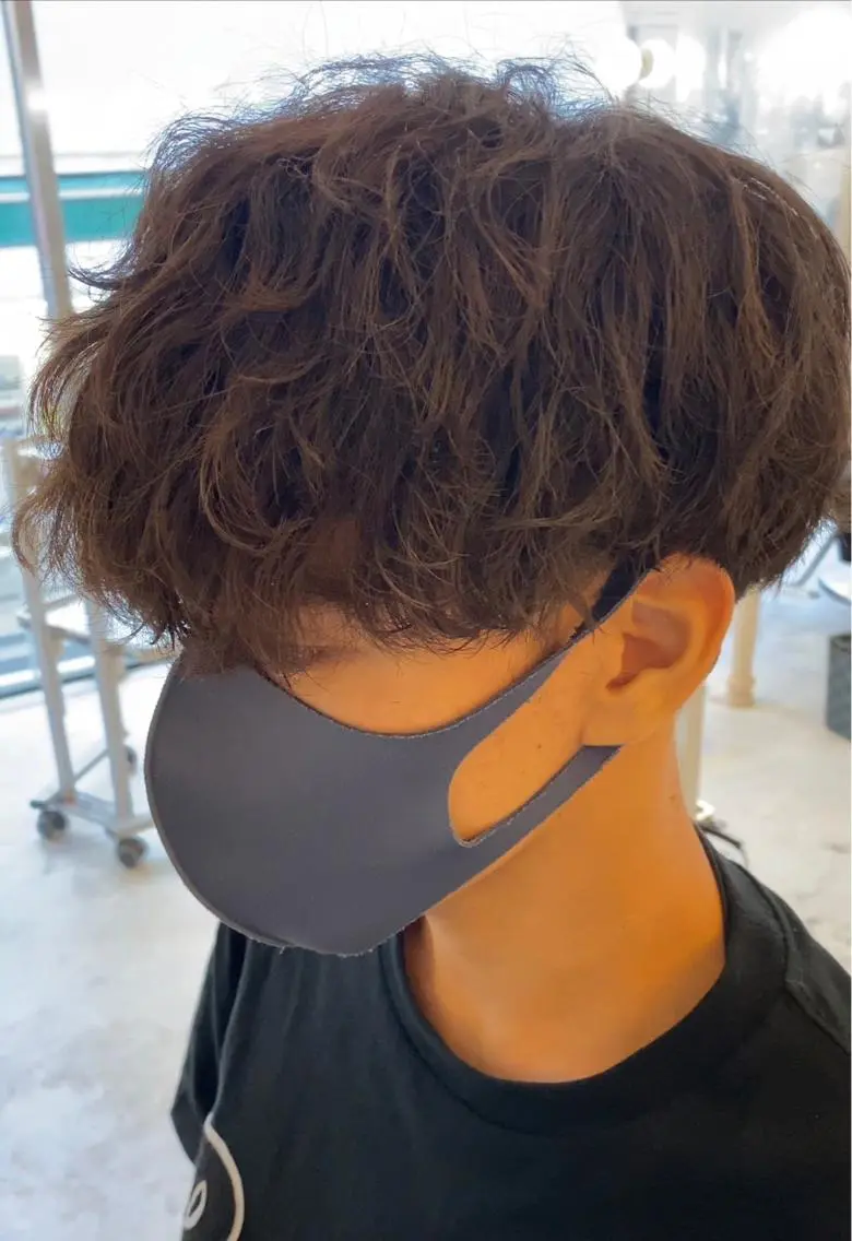 パーマ メンズ メンズパーマ ブリーチ専門美容師 谷合純一のヘアスタイル