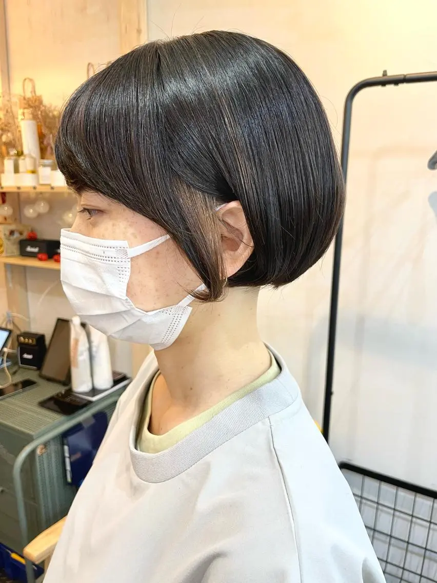 ショート カラー ショートボブ ボブ ショートヘア カット ヘアカラー トリートメント 水素トリートメント／ 髪質改善/ナカノメのヘアスタイル