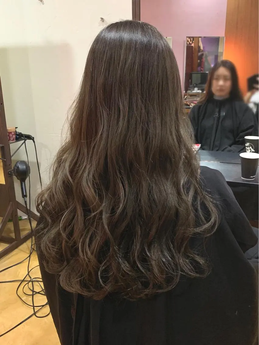 ロング カラー ヘアカラー トリートメント 韓国レイヤーカット★ 小林大樹のヘアスタイル