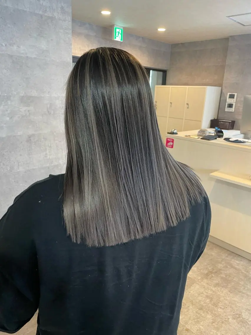 ロング 髪質改善×縮毛矯正 ×艶カラーNAOのヘアスタイル