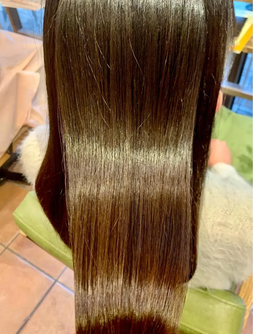 ロング 伸ばしかけ 髪質改善 トリートメント 加茂 しのぶのヘアスタイル