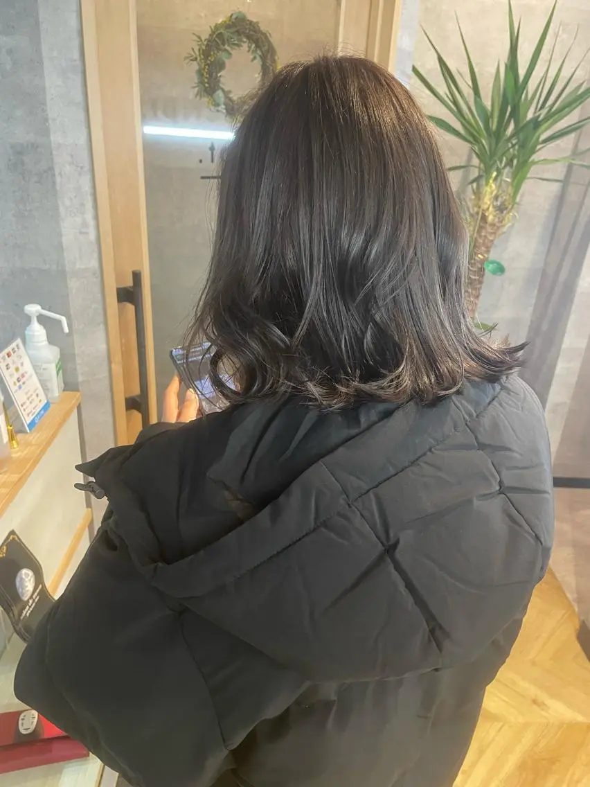 ミディアム カラー ラベンダーカラー 艶髪 🌸木下なつみのヘアスタイル