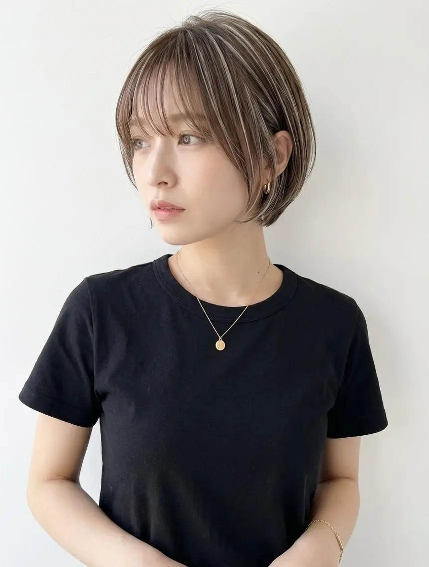 ショート 白髪ぼかし/清水 和馬のヘアスタイル