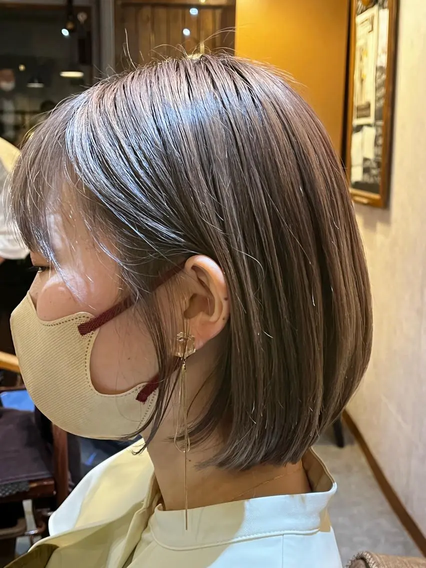 ショート カラー ハイトーンカラー 佐藤槙哉 サトウシンヤのヘアスタイル