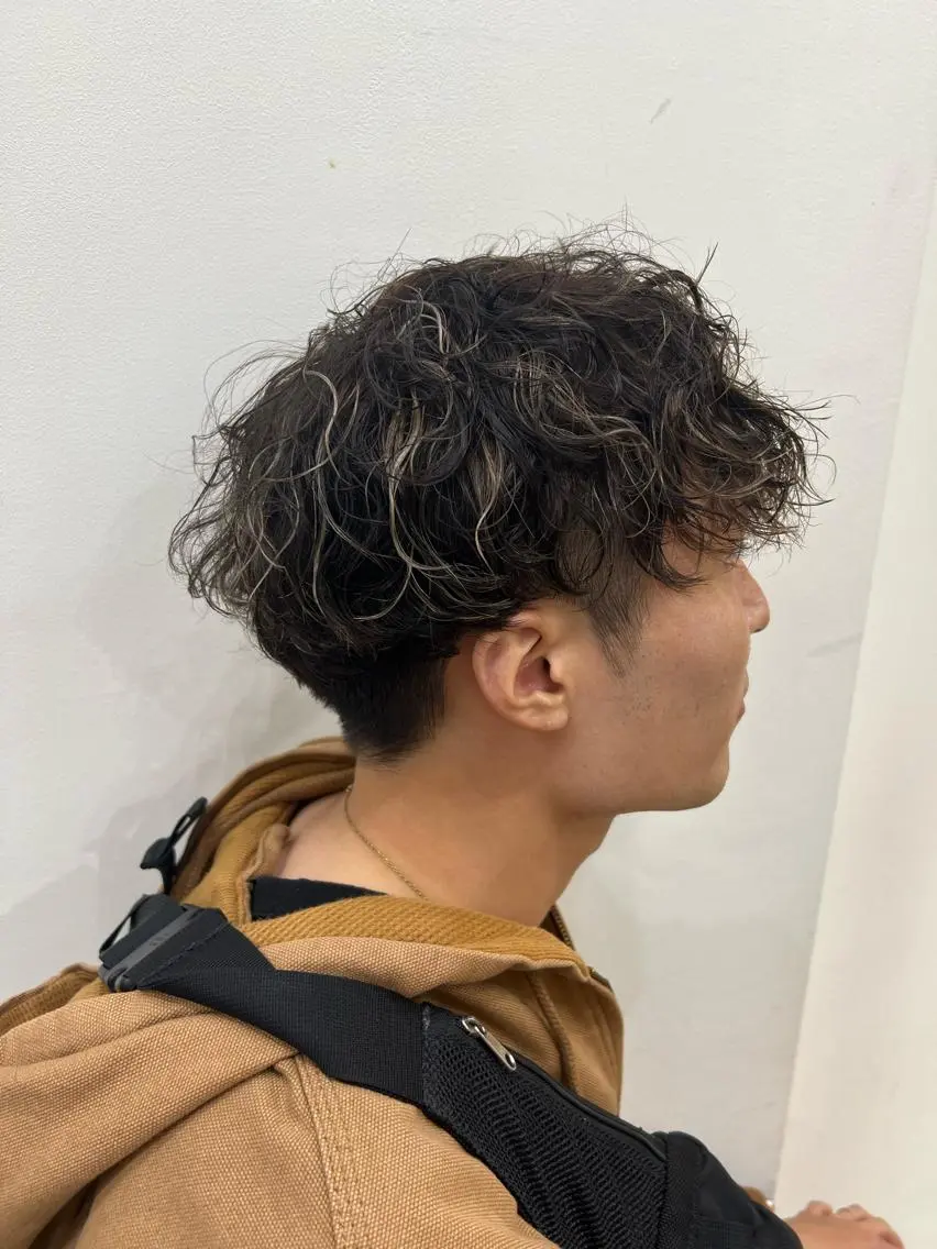 パーマ メンズ メンズメッシュ メンズパーマ 小池 楓のヘアスタイル