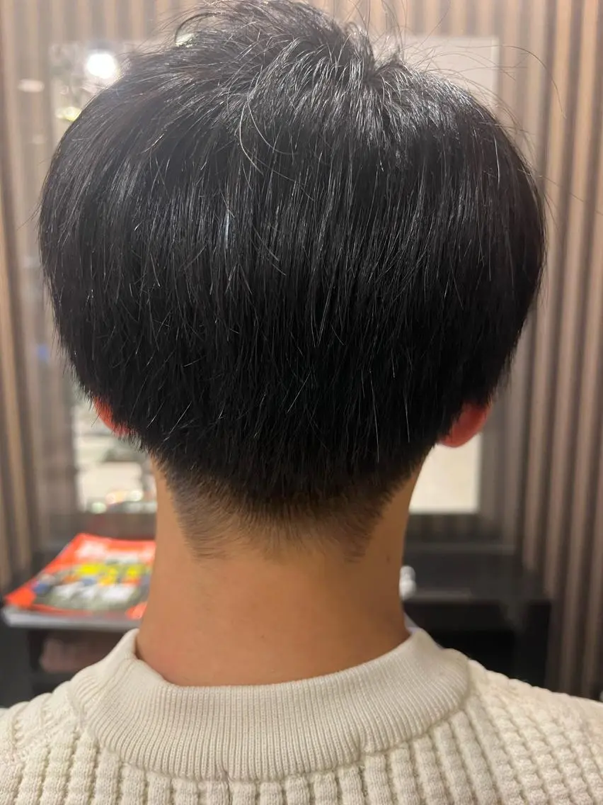 メンズ マッシュ 刈り上げ カット ヘアセット 古山 侑東 /メンズパーマのヘアスタイル