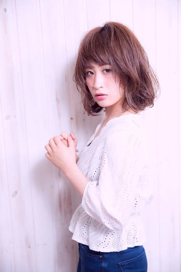 ミディアム カラー パーマ 吉祥寺aivee 若手注目スタッフのヘアスタイル