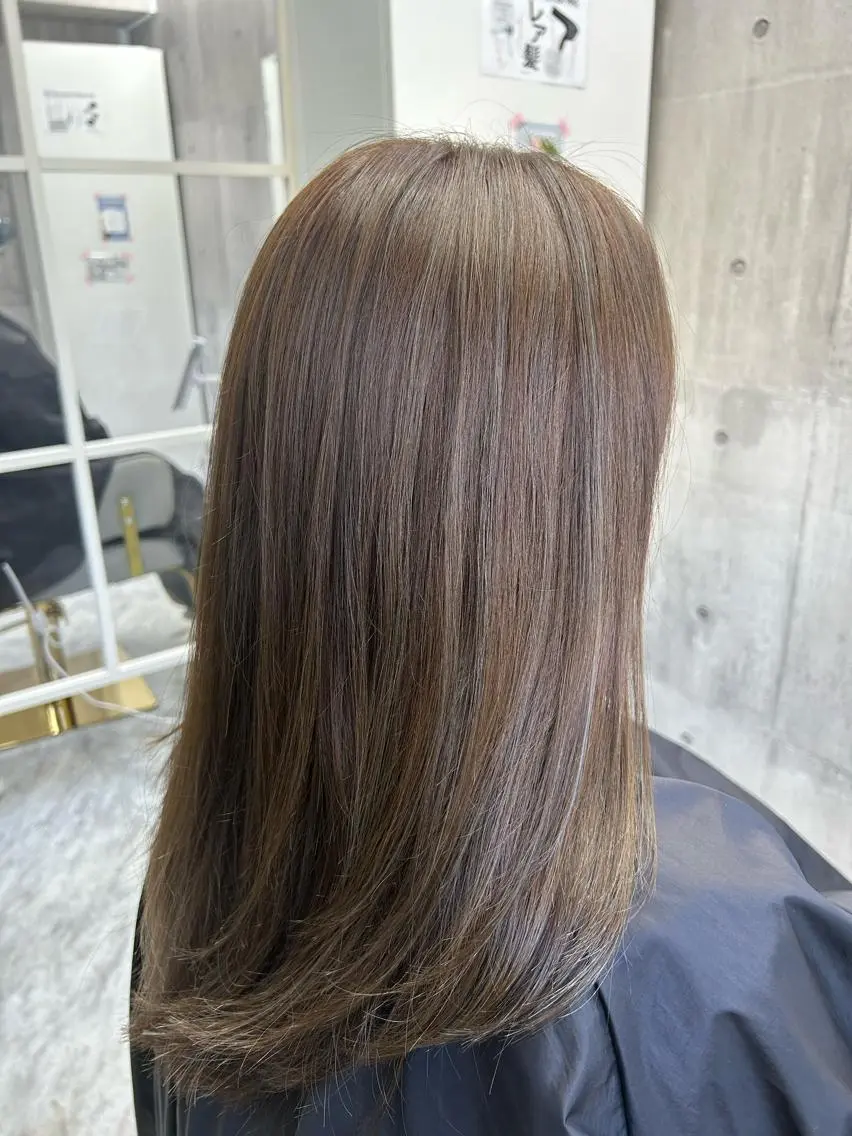 ミディアム N/デザインカラー 🌿ナギのヘアスタイル
