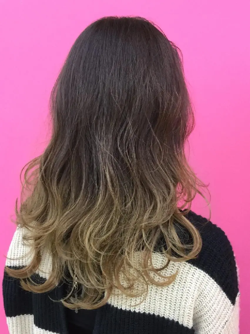 ロング カラー カット ヘアカラー 艶髪サラサラカラー 🌈前原健吾のヘアスタイル