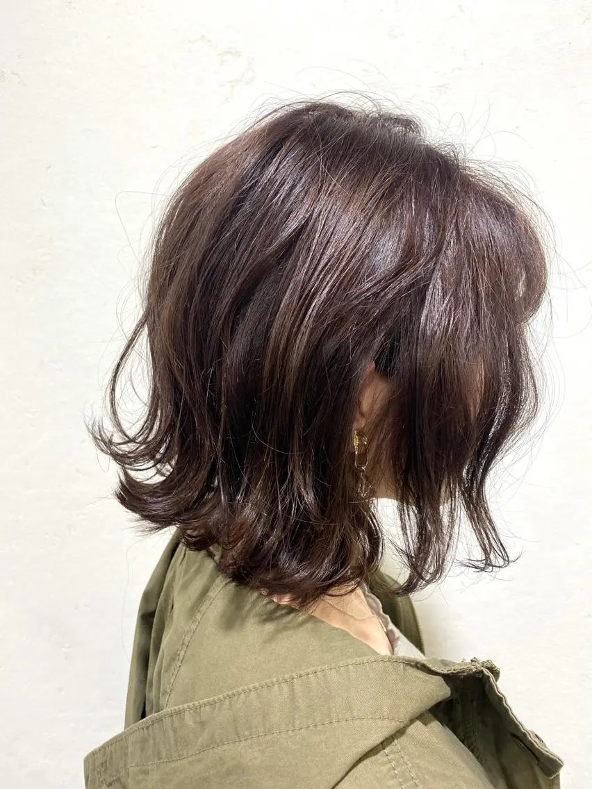 ミディアム カラー ヘアアレンジ アディクシーカラー バレイヤージュ ブリーチ ケアブリーチ デザインカラー ヘアカラー 先着1名様限定 カット無料のヘアスタイル