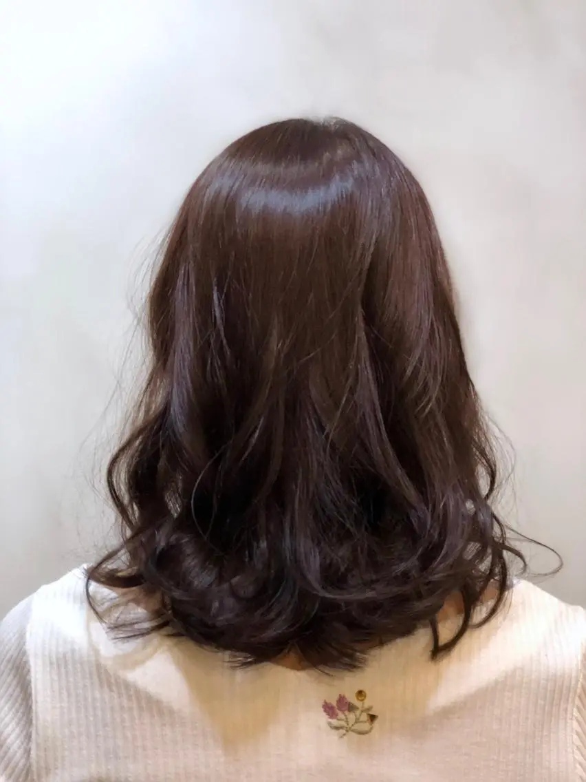 ミディアム カラー 透明感カラー イルミナカラー 美髪矯正 🌈髪質改善 山下のヘアスタイル