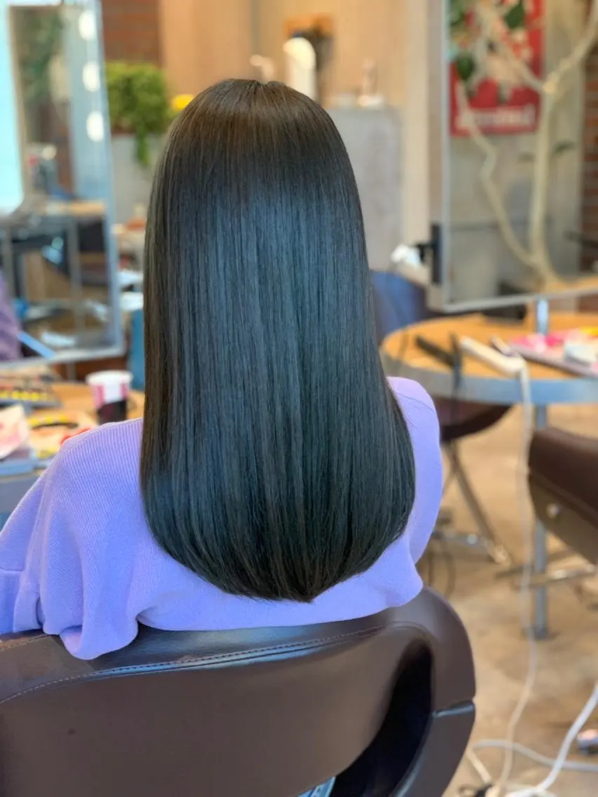 ロング カラー ヘアカラー トリートメント 🫧髪質改善 講師🫧🍎幹細胞のヘアスタイル