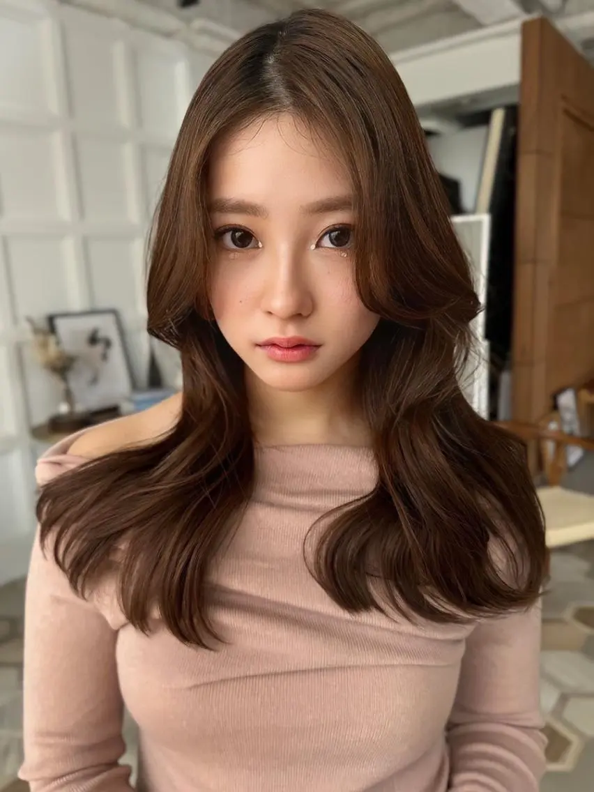 ロング カラー カット ヘアカラー ANGELICA JR和歌山店のヘアスタイル
