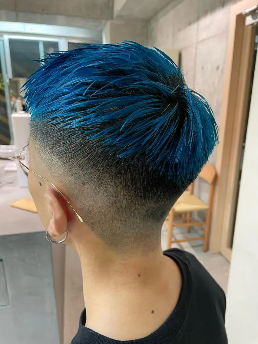 ショート カラー ブルーカラー 浦和指名率No.1 ショート特化美容師のヘアスタイル