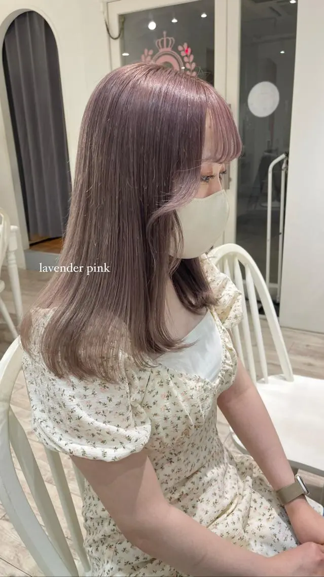 セミロング ヘアカラー トリートメント Himawari♡ 柔らかいカラーのヘアスタイル