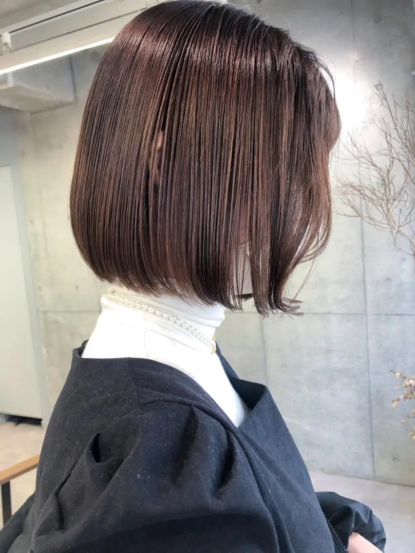ショート カラー ヘアアレンジ ボブ rii-🩰 トレンドメイクのヘアスタイル