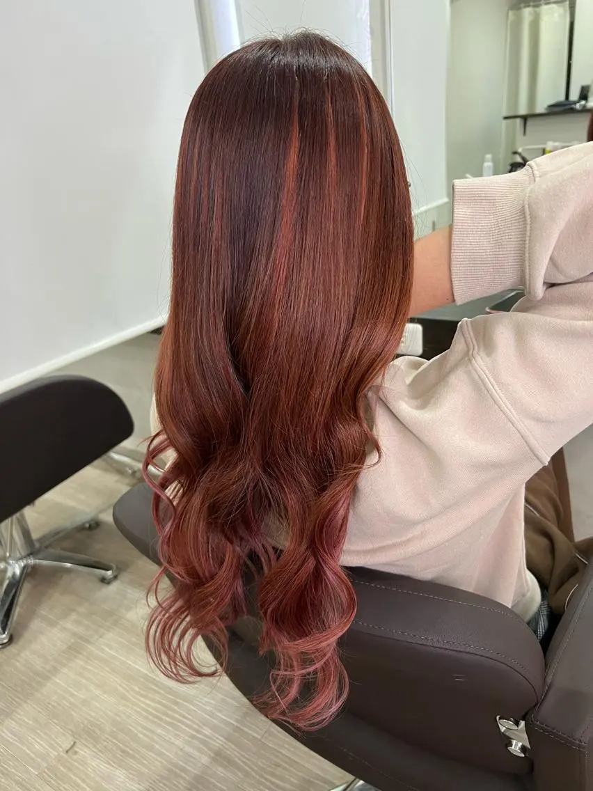 ロング ヘアカラー トリートメント エクステ TSUBAKI /グランディールのヘアスタイル