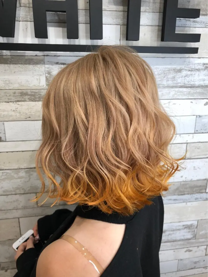 ミディアム カラー ヘアアレンジ レイヤーカット⭐︎ 韓国ヘア⭐︎YUKAのヘアスタイル