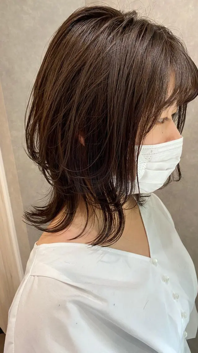 ミディアム カット パーマ Bianca 代表 硲 貴亮【東武練馬】のヘアスタイル