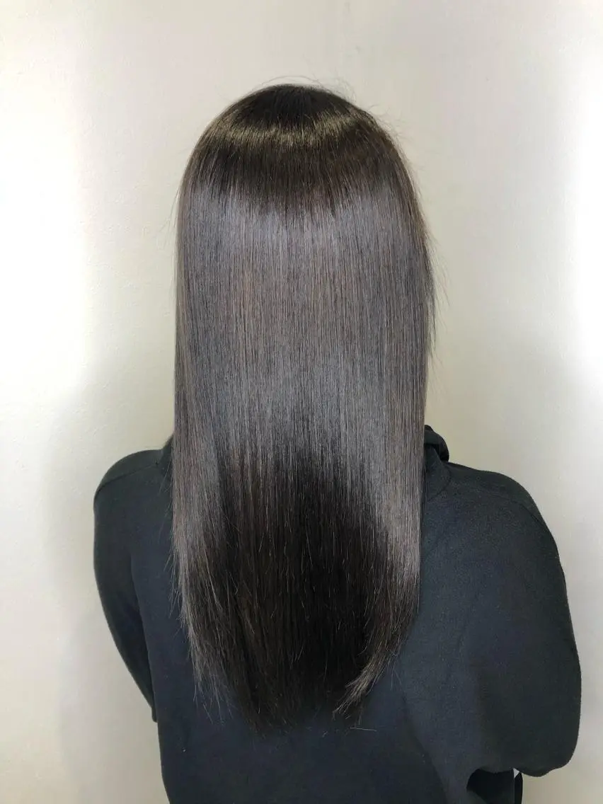 ロング 髪質改善韓国レイヤー カット内田智大のヘアスタイル