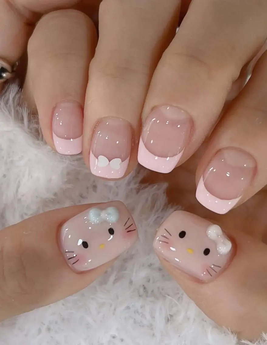 ネイル 長さ出し ガーリー キラキラネイル 韓国ネイル ロングネイル Umee Nailのネイルデザイン