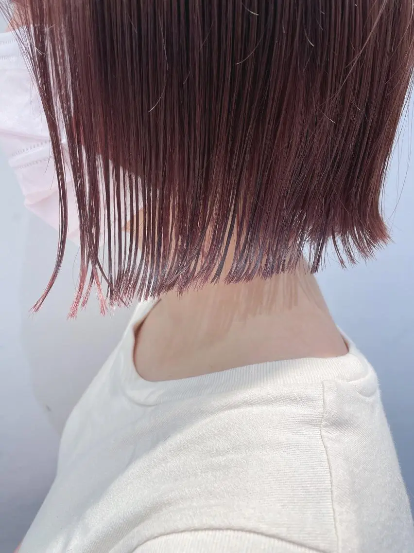 ミディアム カラー イヤリングカラー カット ヘアカラー トリートメント 🦖鶴岡 香純🦖のヘアスタイル