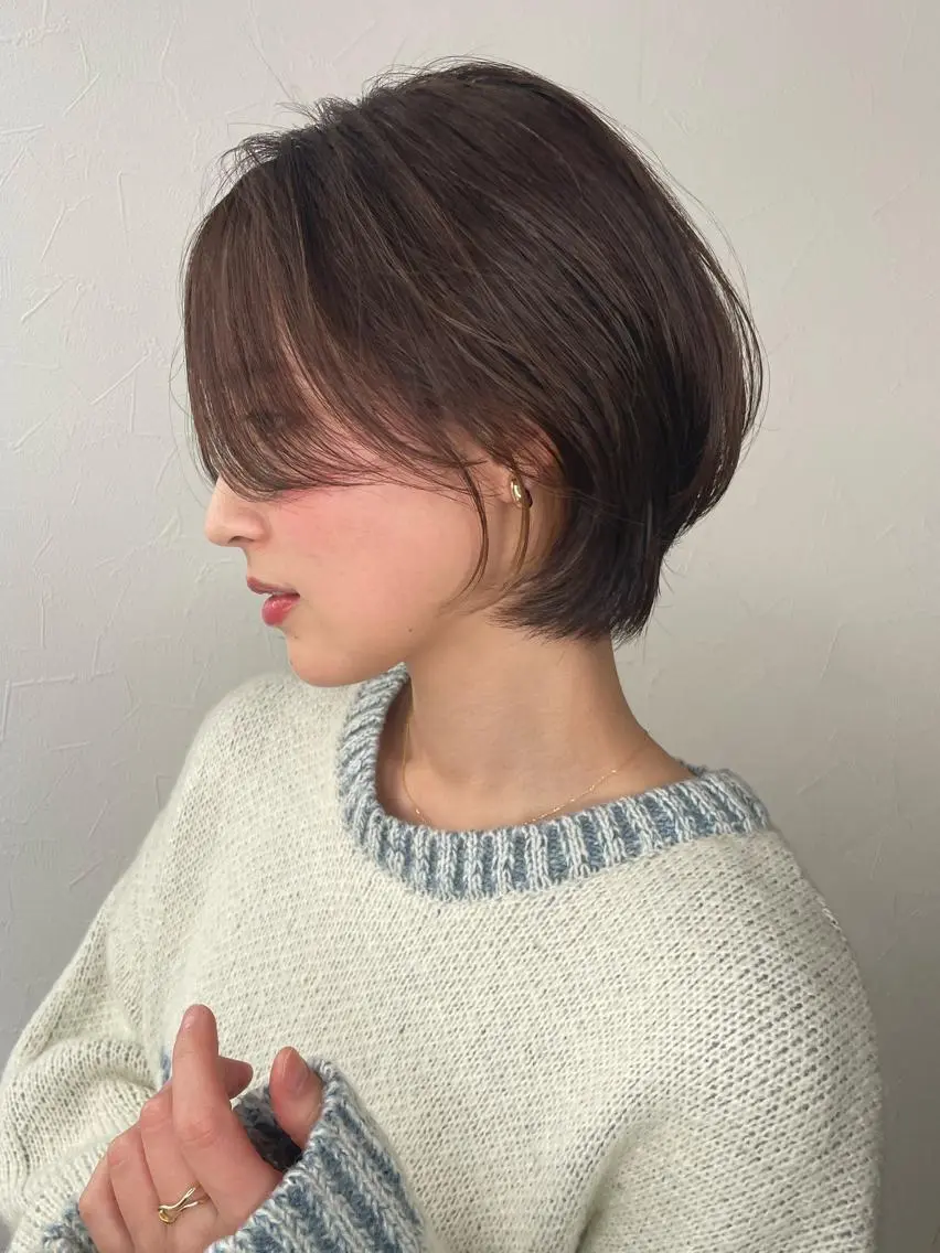 ショート ショートボブ ボブ くびれヘア ショートヘア 古川 暖人のヘアスタイル