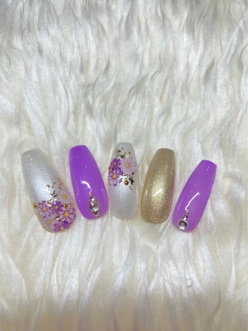 ネイル 成人式 ジェルネイル ニュアンスネイル パラジェル 冬ネイル Nail&eye Belire 新宿のネイルデザイン