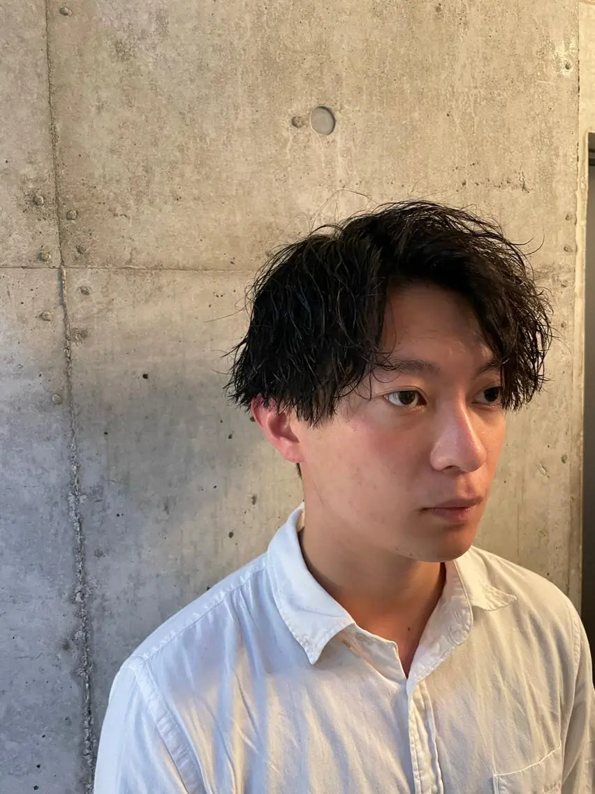 ショート パーマ メンズ カット パーマ トリートメント 🔥メンズ特化パーマ 🦖増田弘明🦖のヘアスタイル