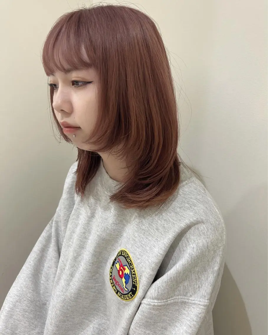 セミロング カラー 💛🤍U too e’s /店長🧸のヘアスタイル